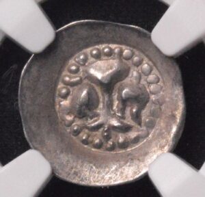 1300-1500 Strasbourg France Bracteate Hohlpfennig Denier NGC Certified!