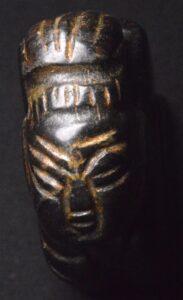 EXTREMELY RARE! METEOR MADE STATUETTE FROM FOREIGN ISLAND