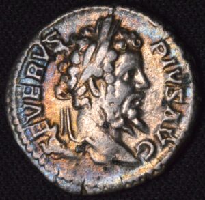 BEYOND RARE!!! MONSTER TONED SEPTIMIUS SEVERUS SILVER DENARIUS! (193-211 A.D) LOOK AT THAT COLOR!