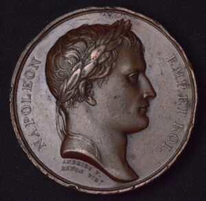 France Victories Bronze Medal 1807 Napoleon VF Condition! RARE!!