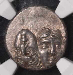 Islands of Thrace, Istros (400-350 B.C) Silver Drachm (5.58g) 18mm NGC AU 4/5, 3/5!