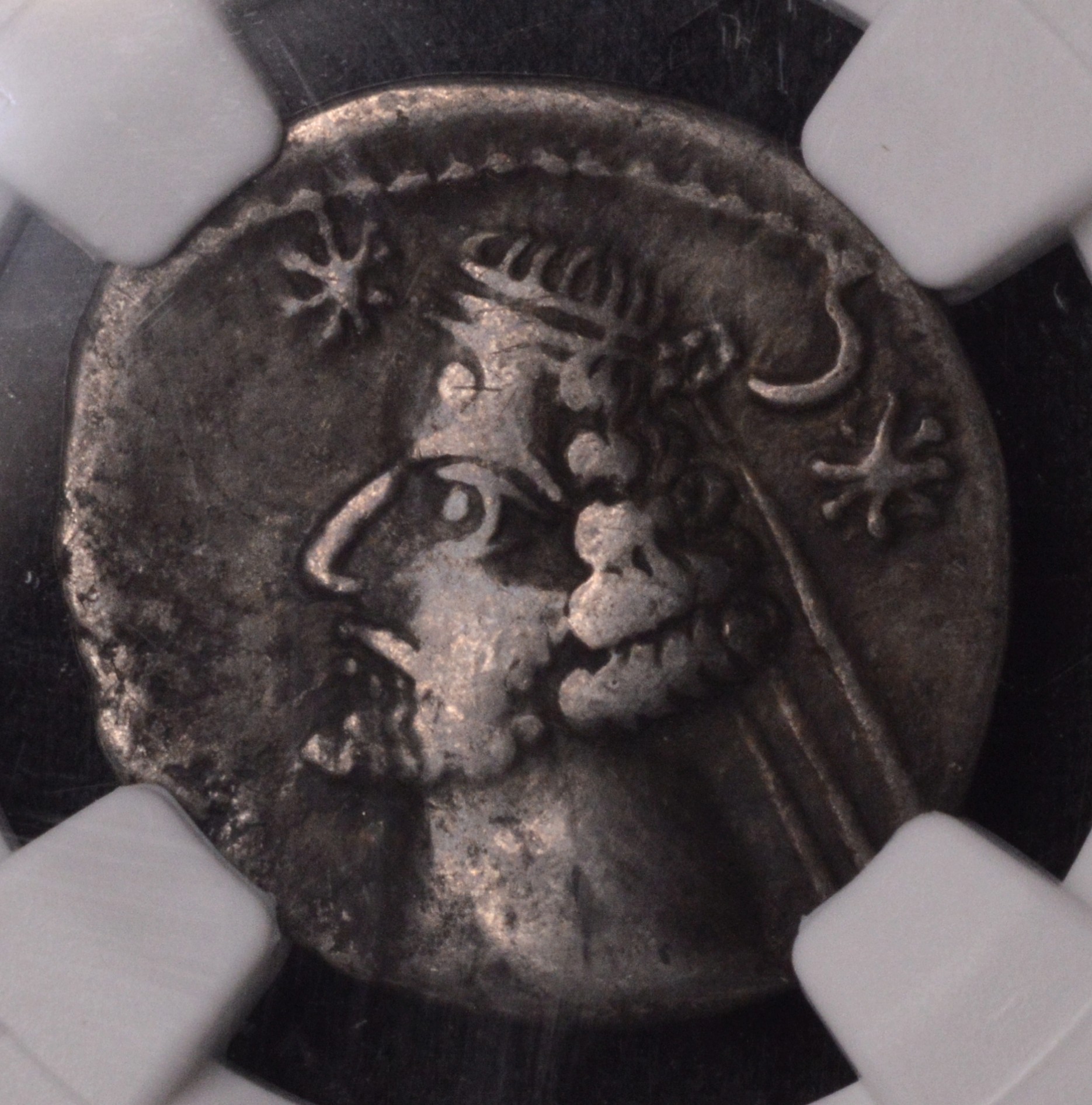 Ancient Parthian Kingdom Orodes Silver Drachm NGC CH F