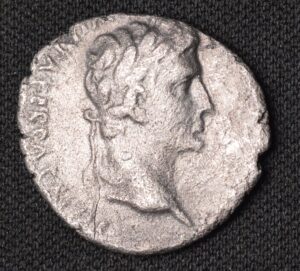 Emperor Octavian Augustus Silver Denarius Very Rare! OLD (27-14 A.D) Coin!