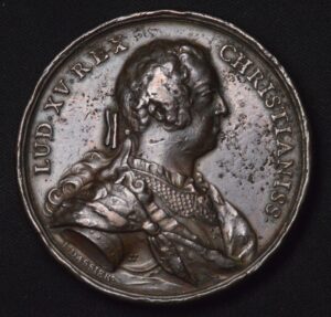 1704 Louis XV Medal by Jean Dassier Basel Switzerland Pacification Medal