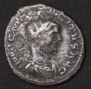 Emperor Tacitus (275-276 A.D) Silvered Antoninianus (23mm, 4.28g) Antioch Mint!