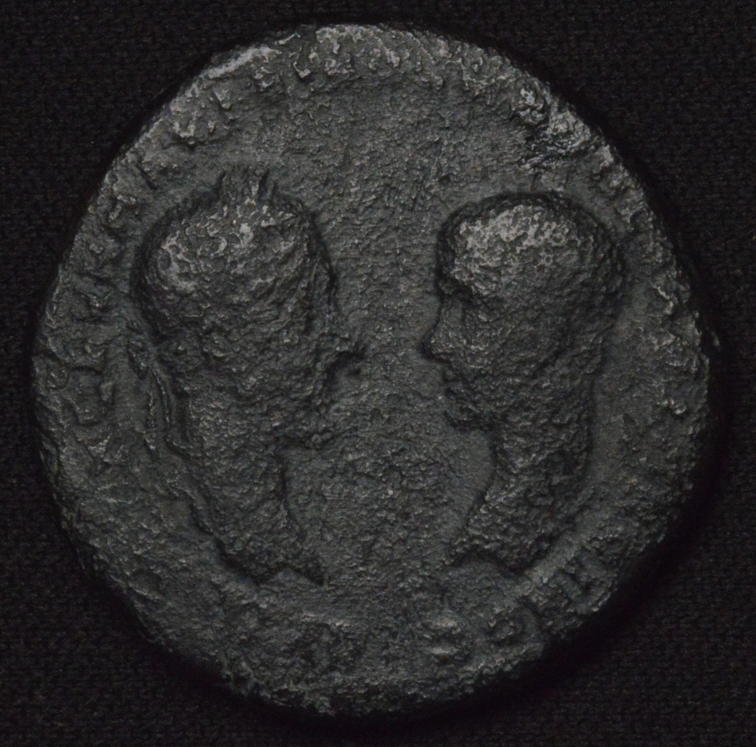 SUPER RARE ISSUE! ROMAN PROVINCIAL AE26 COIN OF EMPEROR MACRINUS AND EMPEROR DIADUMENIAN VERY RARE! MARCIANOPOLIS ISSUE!
