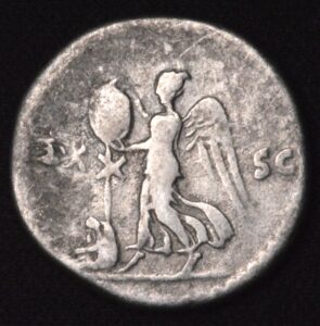 Emperor Vespasian "Judaea Capta" Nike / Victoria Standing Over Mourning Jew! AR Denarius!