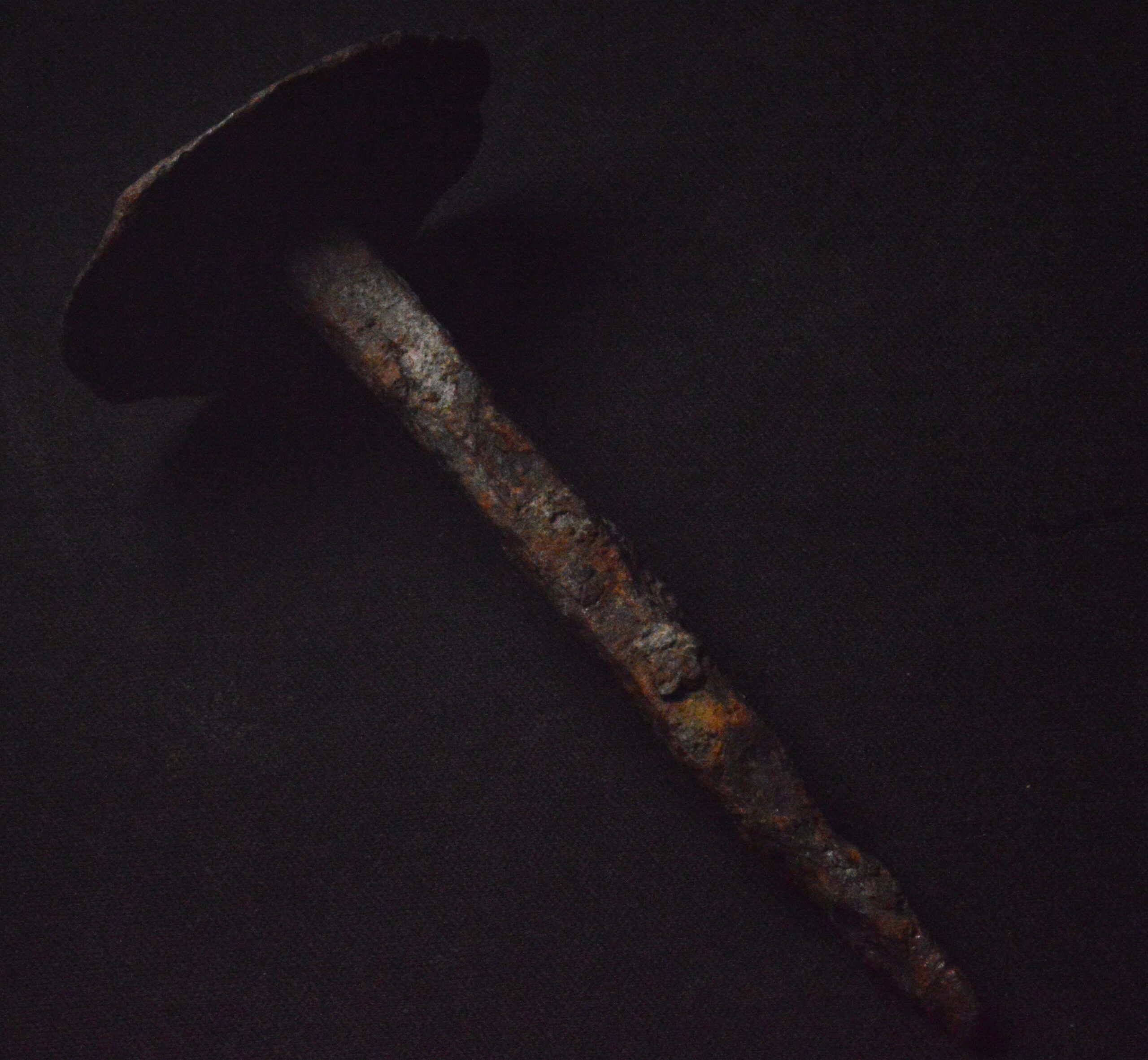 OLD VERY LARGE MEDIEVAL NAIL!