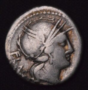 TONED ANCIENT ROMAN SILVER DENARIUS