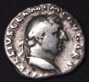 BEAUTIFUL CRUSTY EMPEROR VITELLIUS SILVER DENARIUS! RARE!